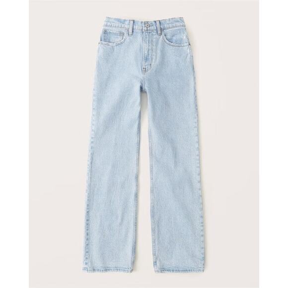 Abercrombie & Fitch Curve Love High Rise 90s Relaxed Jean - 25 - Picture 1 of 8